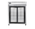 Continental Refrigerator 2RESNSASGD 57" W Two-Section Glass Door Reach-In Extra-Wide Refrigerator