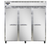 Continental Refrigerator 3RSNSS 78" W Three-Section Solid Door Reach-In Refrigerator