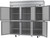 Beverage Air HFP3HC-1HS 78" W Three-Section Solid Door Reach-In Horizon Series Freezer - 208/230 Volts