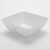 American Metalcraft MWMSQ11 232 Oz. Plastic White Marble Pattern Square Bowl