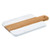 Winco SBMW-117 Wood White Rectangular Serving Board