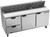 Beverage Air SPED72HC-18-2 72" W Three-Section Two Door Sandwich Top Refrigerated Counter