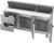 Beverage Air SPED72HC-18-2 72" W Three-Section Two Door Sandwich Top Refrigerated Counter