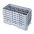 Cambro 17HS958151 Camrack Glass Rack With (5) Soft Gray Extenders - 2 Cases