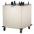 Lakeside 5409 Easy-Glide 9.13" Dia. Round Stainless Steel 4-Tube Non-Heated Mobile Dish Dispenser