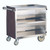 Lakeside 844 39.31" W Stainless Steel Solid 3 Shelves Enclosed Back and Sides Bussing Cart
