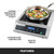 Waring WIH400X 13" W Stainless Steel Single Hob Countertop Induction Range - 120 Volts