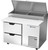 Beverage Air DPD46HC-2 46" W One-Section Pizza Top Refrigerated Counter
