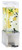 Cal-Mil 3394-3-55 3 Gallon Black Urban Beverage Dispenser Stainless Steel Square
