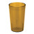 Winco PTP-05A 5 Oz. Amber Plastic Pebbled Tumbler