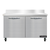 Continental Refrigerator SW48NBS 48" W Two-Section Two Door Work Top Refrigerator
