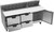 Beverage Air SPED72HC-18C-4 72" W Three-Section One Door Sandwich Top Refrigerated Counter