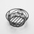 American Metalcraft BLLB81 8" Iron Black Round Bread Basket