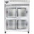 Continental Refrigerator 2RENSSSGDHD 57" W Two-Section Glass Door Reach-In Extra-Wide Refrigerator