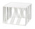 Cal-Mil 432-9-15 12"W x 12"D x 9"H Square White Wire Portland Riser