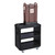Cambro SC225110 31.25" W x 18" D Black Polyethylene Service Cart Pro