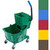 Carlisle 3690809 26 qt. Mop Bucket Combo Polyethylene Green Side Press