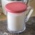 Carlisle 4250S55 8 Oz. Perforated Meduim SAN Shaker/Dredge with Red Lid