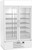 Beverage Air MMF44HC-1-W-IQ 47"W Two-Section Glass Door MarketMax Freezer Merchandiser