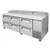 Turbo Air TPR-93SD-D6-N 93" W Three-Section Super Deluxe Pizza Prep Table