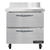 Continental Refrigerator SWF32NBS-D 32"W Two Drawer Stainless Steel Work Top Freezer With 5 1/2"H Backsplash