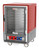 Metro C535-MFC-4 C5 3 Series Red Half-Size Insulated Moisture Heated Holding & Proofing Cabinet with Clear Doors and Fixed Wire Slides - 120 Volts
