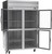 Beverage Air HRP2HC-1HG 52" W Two-Section Glass Door Reach-In Horizon Series Refrigerator