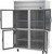 Beverage Air HRP2HC-1HG 52" W Two-Section Glass Door Reach-In Horizon Series Refrigerator