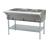 Eagle Group HT3-LP 3 Pan Liquid Propane Hot Food Table Open Base with Undershelf