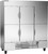 Beverage Air HBR72HC-1-HS 75" W Three-Section Solid Door Reach-In Horizon Series Refrigerator