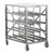 Lakeside 458 40.13" W Aluminum Mobile Gravity Feed (72) #10 and (96) #5 Can Storage and Dispensing Rack
