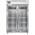 Continental Refrigerator D2RNSAGD 52" W Two-Section Glass Door Reach-In Designer Line Refrigerator