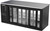 Beverage Air BB72HC-GS-PT-B 72" W Black Galvanized 6 Glass Doors Refrigerated Back Bar Pass-Thru Storage Cabinet - 115 Volts