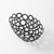 American Metalcraft WBW96 Metal Black Oval Go-Go Basket
