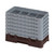 Cambro 8HS1114167 Camrack Glass Rack With (6) Soft Gray Extenders - 2 Cases