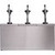 Carlisle 386230IB Topping Rail Dispenser 15.88"W x 7.5"D x 13"H Insulated Triple Unit Countertop Design