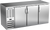 Beverage Air BB72HC-S 72" W Stainless Steel 3 Solid Doors Refrigerated Food Rated Back Bar Storage Cabinet - 115 Volts