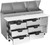 Beverage Air DPD67HC-6 67" W Two-Section Pizza Top Refrigerated Counter