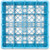Carlisle RG16-214 16 Compartments Full Size Blue OptiClean Dishwasher Glass Rack