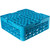 Carlisle RG16-214 16 Compartments Full Size Blue OptiClean Dishwasher Glass Rack