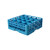Carlisle RG16-214 16 Compartments Full Size Blue OptiClean Dishwasher Glass Rack