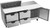 Beverage Air SPED72HC-10C-4 72" W Three-Section One Door Sandwich Top Refrigerated Counter