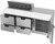 Beverage Air SPED72HC-10C-4 72" W Three-Section One Door Sandwich Top Refrigerated Counter