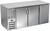 Beverage Air BB72HC-F-PT-S 72" W Three-Section Solid Door Refrigerated Open Food Rated Back Bar Pass-Thru Storage Cabinet - 115 Volts
