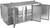 Beverage Air BB72HC-F-PT-S 72" W Three-Section Solid Door Refrigerated Open Food Rated Back Bar Pass-Thru Storage Cabinet - 115 Volts