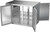 Beverage Air BB48HC-PT-S 48" W Two-Section Solid Door Refrigerated Pass-Thru Back Bar Refrigerator - 115 Volts
