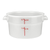 Winco PPRC-2W 2 Qt. White Round Polypropylene Storage Container