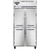 Continental Refrigerator 2RSESNHD 36.25" W Two-Section Solid Door Reach-In Slim Line Refrigerator
