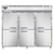 Continental Refrigerator D3RENSAHD 85.5" W Three-Section Stainless Steel Door Reach-In Designer Line Wide Refrigerator