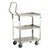 Lakeside 4411 Handler Series 27.63" W Stainless Steel 3-Tier Medium Duty Utility Cart - 500 Lbs.